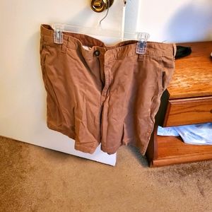 Men's George Stretch Brown Khaki Flat Front Cargo